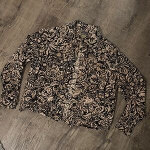 Black and Tan Patterned Jacket